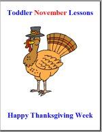 Toddler Lesson Plans for November – Week 3 – Thanksgiving Theme