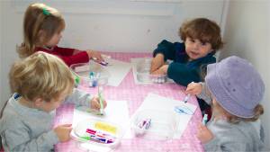 Fine Motor Activities – coloring with markers