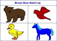 Brown Bear Story Match Up Game