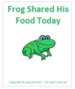 Frog shared his food today book