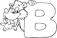 Letter B Coloring Page