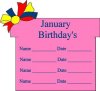 Track Birthdays – Daycare Form