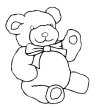 Teddy Bear Coloring Page