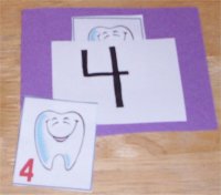 February Preschool Curriculum Dental Theme Number Game