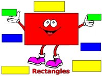 Preschool January Shape Rectangle display poster