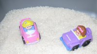 Toddler Transporation Theme -Sensory Activity – Playing with cars in the sand table